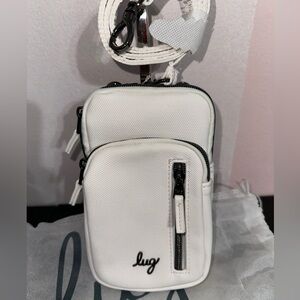 Lug Pitter Patter Matte Luxe VL Crossbody Bag NWT Pearl White